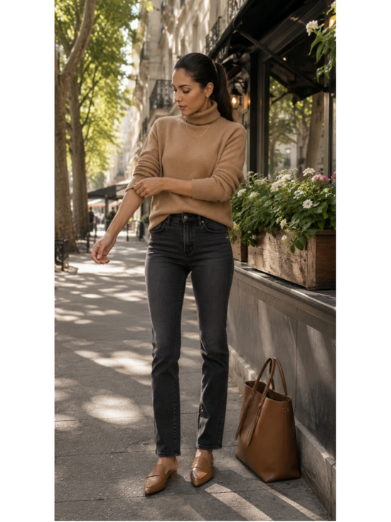 Citizens of Humanity Denim - Citizens of Humanity Agnes 26 Faded Black Slim Straight Midrise Jean Denim